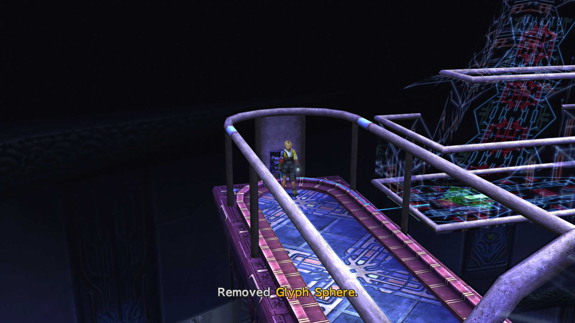 Removing the Glyph Sphere from the wall