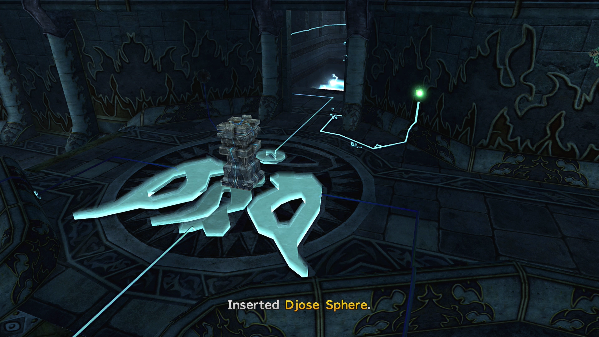 4 out of 5 portions of the Yevon Symbol lit up