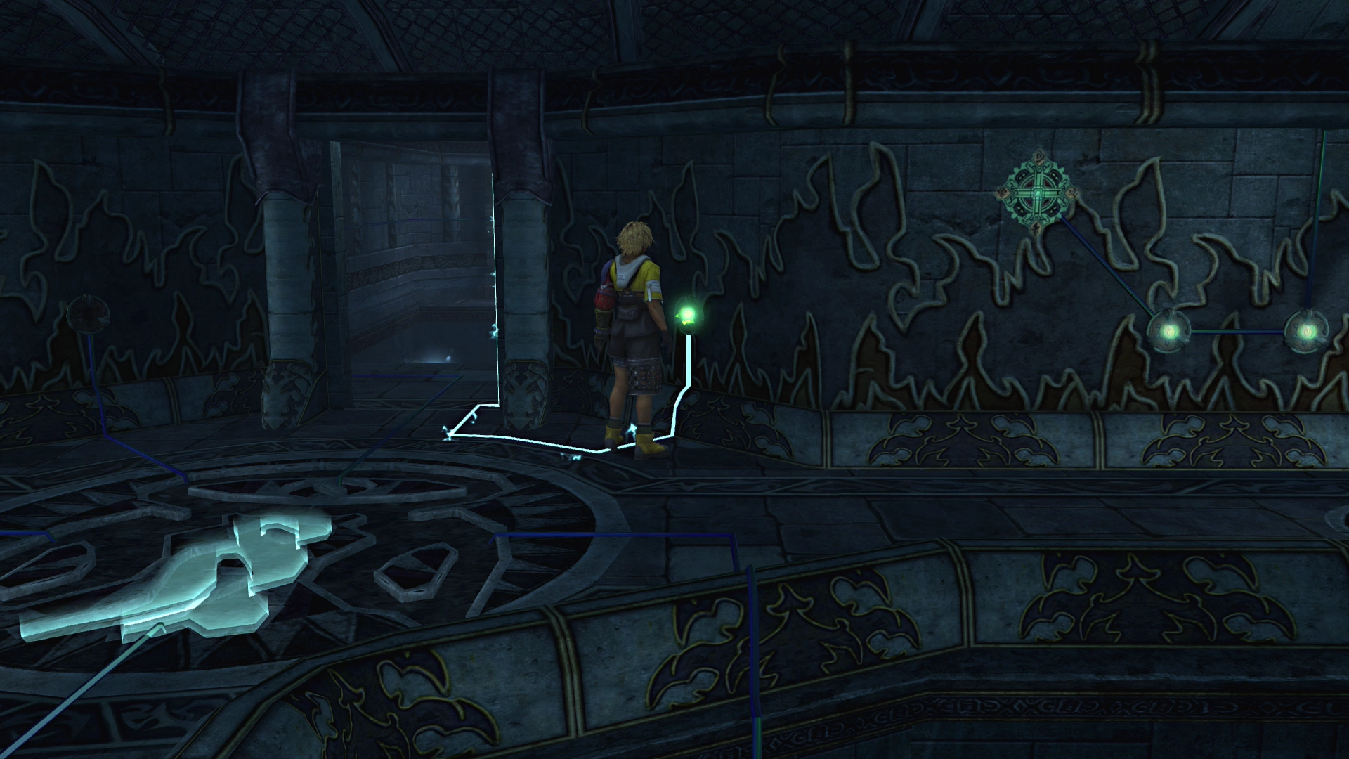 Push the pedestal into the electric wall