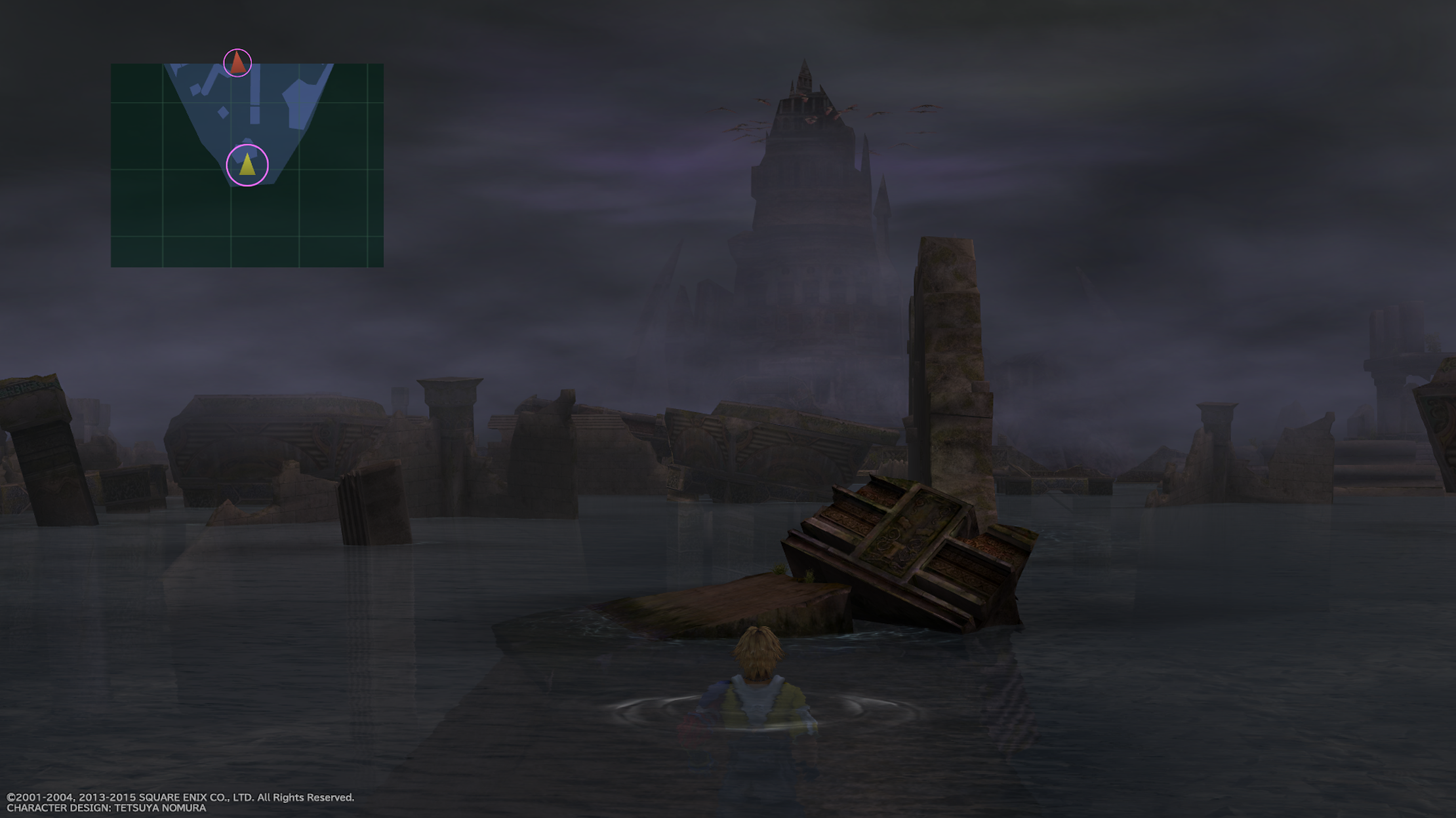 Submerged Ruins underwater area