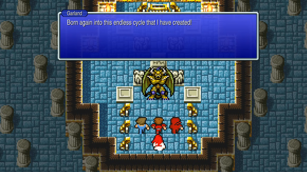 Chaos, the final boss, reveals himself in the heart of the shrine