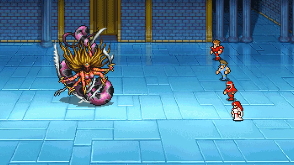 The party weathers Marilith's empowered flame attacks