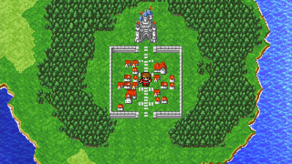 Starting position south of Cornelia on the world map