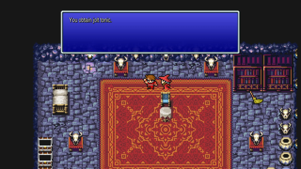 Receiving the Jolt Tonic from Matoya