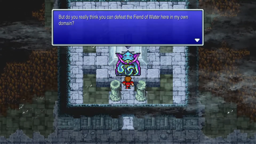 Kraken guarding the Water Crystal