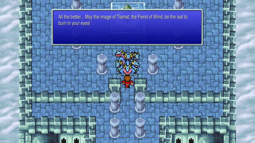 Tiamat guarding the Wind Crystal