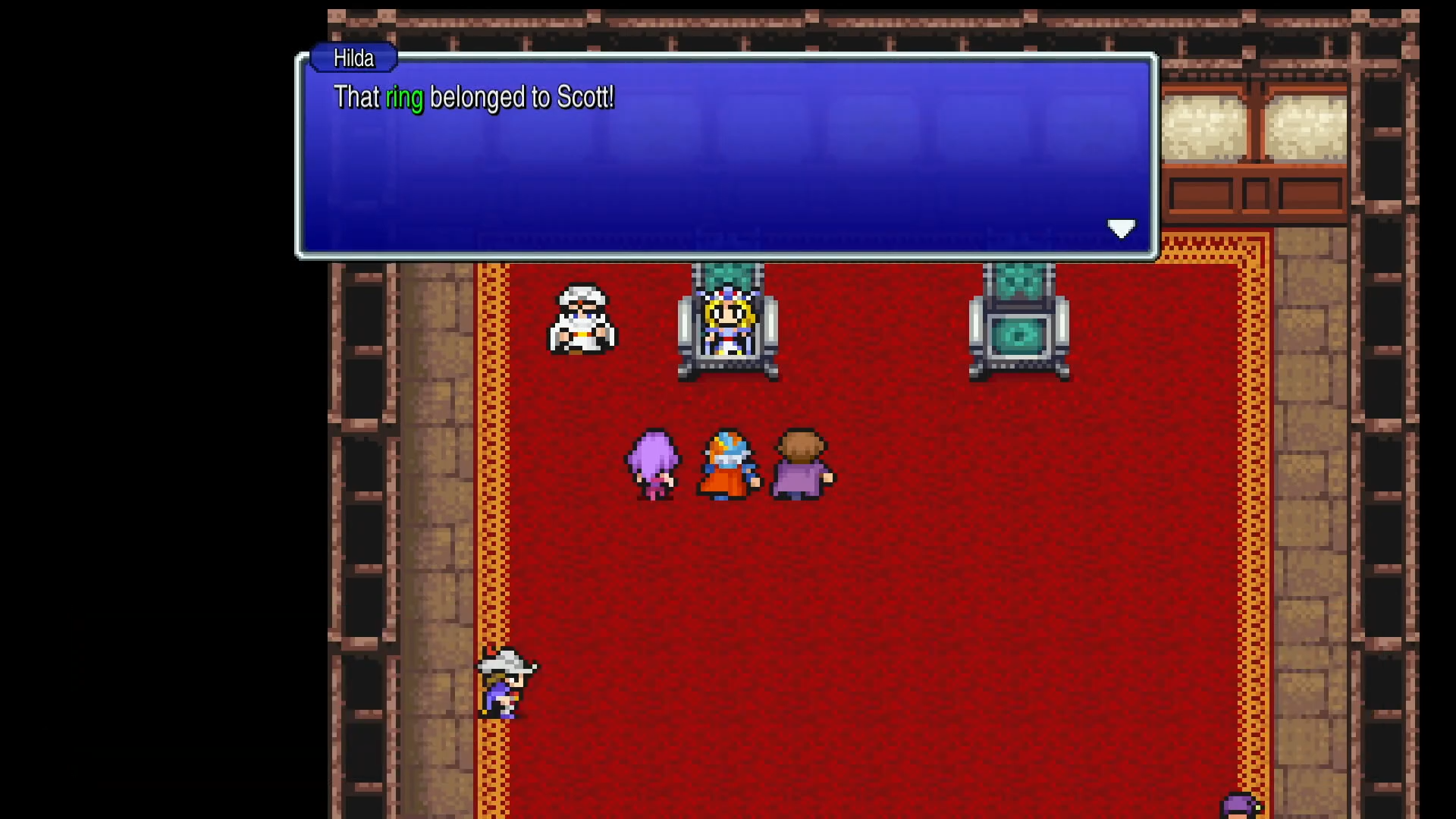 Showing the Ring to Princess Hilda