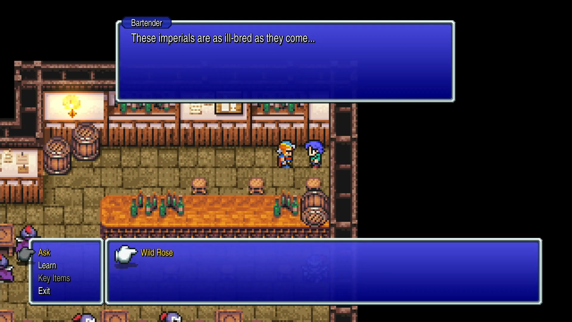 The bartender in Fynn's pub