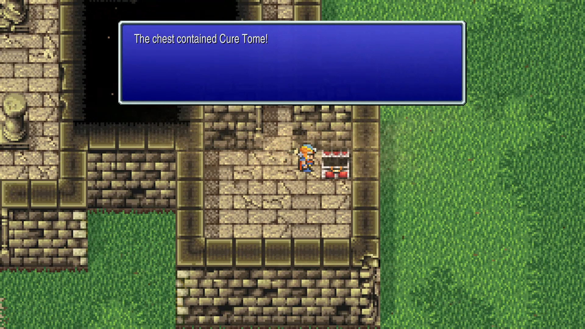 Chest 1 location on 1F - Cure Tome