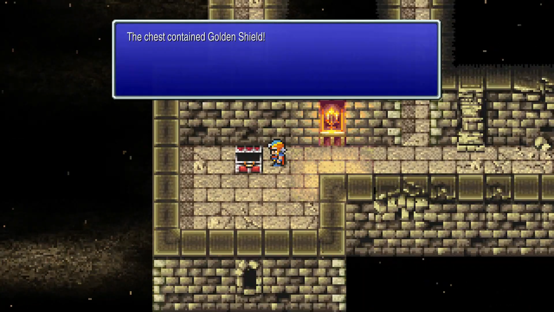 Chest 3 location on 3F - Golden Shield (monster chest)