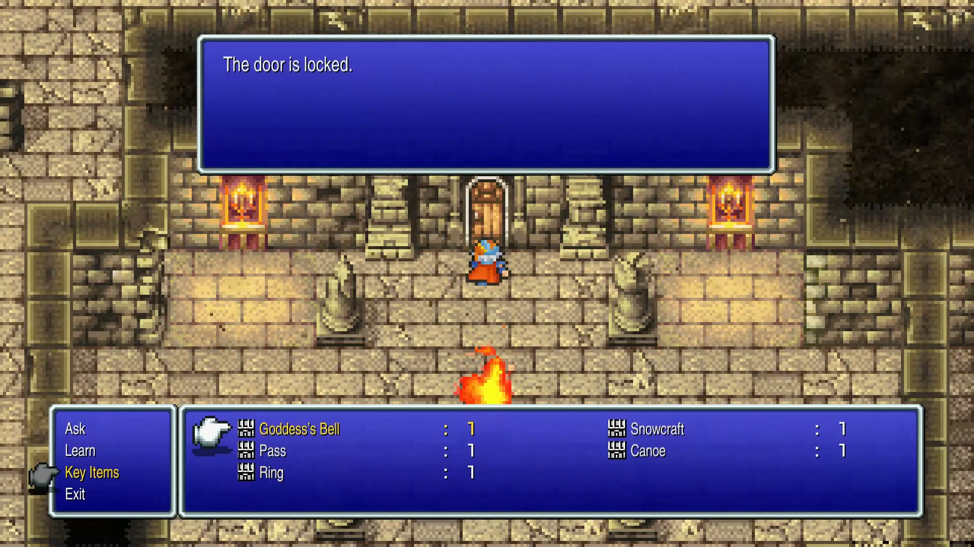 Using the Goddess's Bell to unlock Kashuan Keep